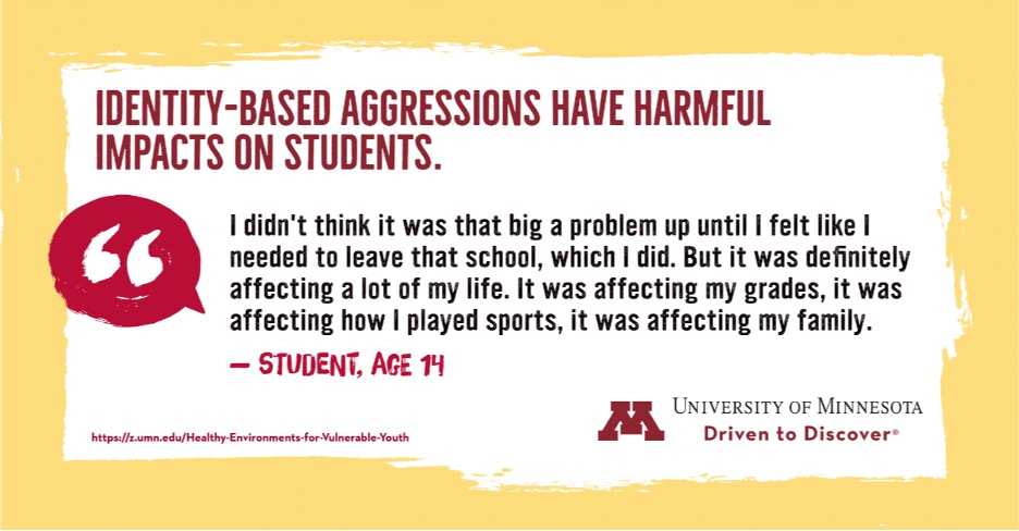 Identity-Based Aggressions Have Harmful Impacts on Students